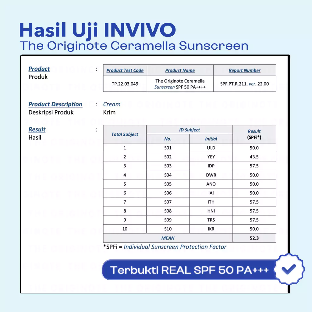 The Originote Ceramella Sunscreen SPF502 The Originote Ceramella Sunscreen SPF50 PA+++ - Gambar 4