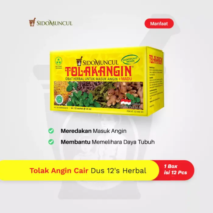 Tolak Angin Herbal Cair 1 Dus 12 Sachet - Gambar 2