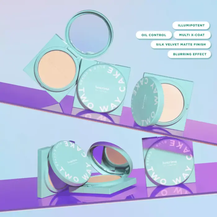 Luxcrime Oil Control Blur & Cover Two Way Cake - Gambar 4