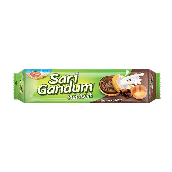 Roma Sari gandum Susu Plus Coklat1 Roma Sari Gandum 108 gr - Gambar 2