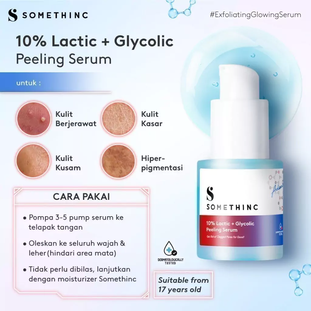 Somethinc 10% Lactic + Glycolic Peeling Serum2 Somethinc 10% Lactic + Glycolic Peeling Serum - Gambar 4