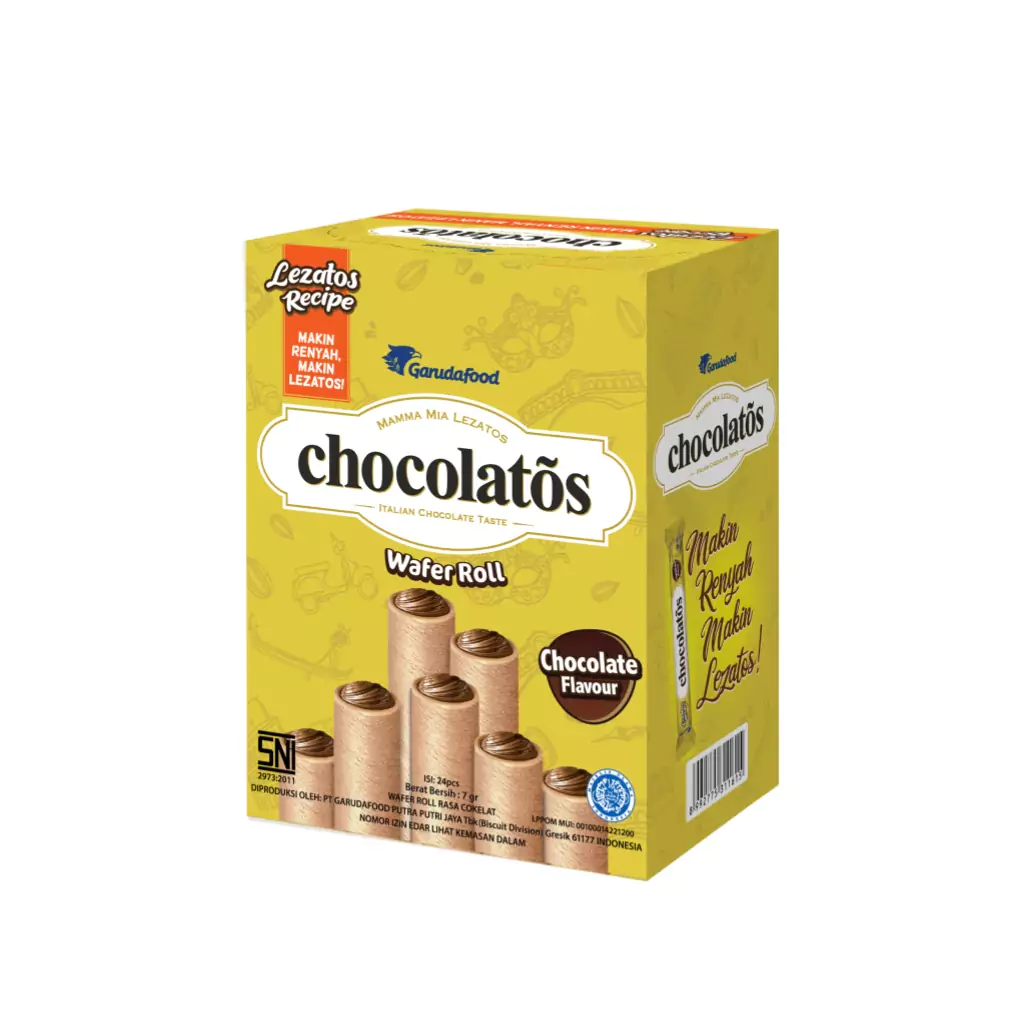 Chocolatos Wafer Stick 8gr x 24 2 Chocolatos Wafer Stick 8gr x 24 - Gambar 1