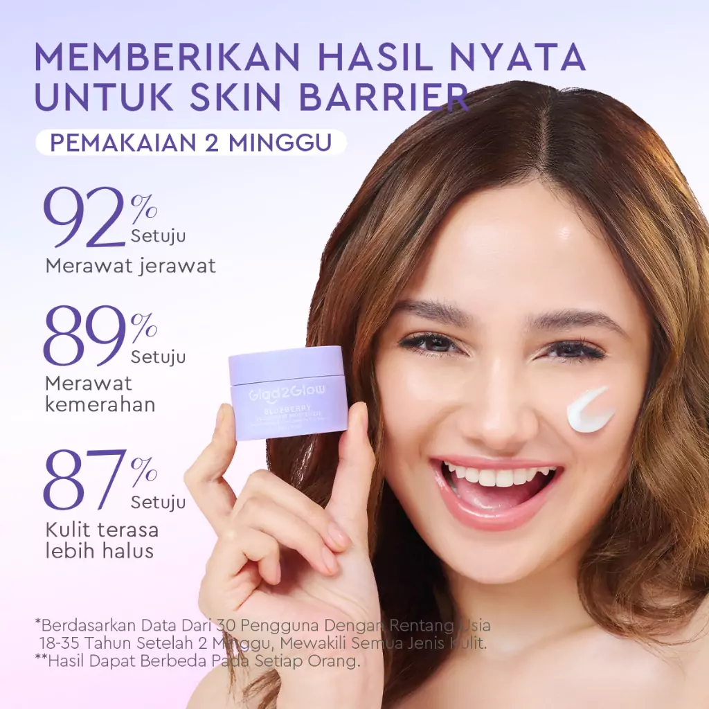 Glad2Glow Blueberry 5% Ceramide Moisturizer 1 Glad2Glow Blueberry 5% Ceramide Moisturizer - Gambar 5