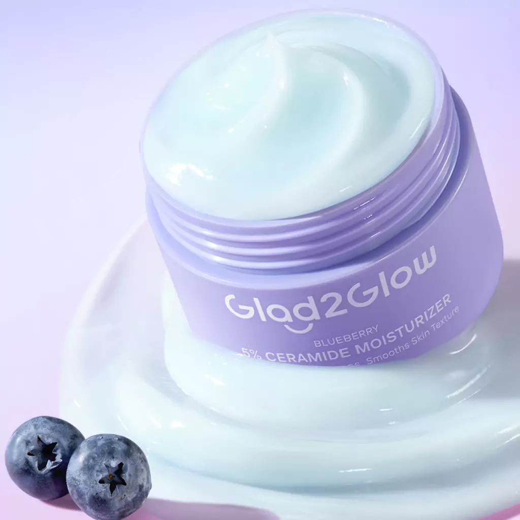 Glad2Glow Blueberry 5% Ceramide Moisturizer 3 Glad2Glow Blueberry 5% Ceramide Moisturizer - Gambar 7