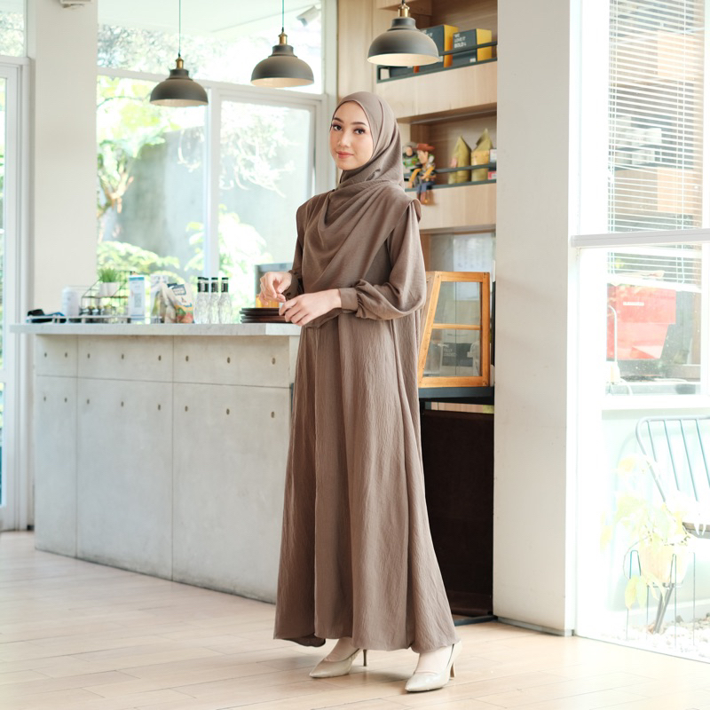 Mayaza Syar'i Hijab + Khimar Bergo Frappucino Mayaza Syar'i Hijab + Khimar Bergo - Gambar 1