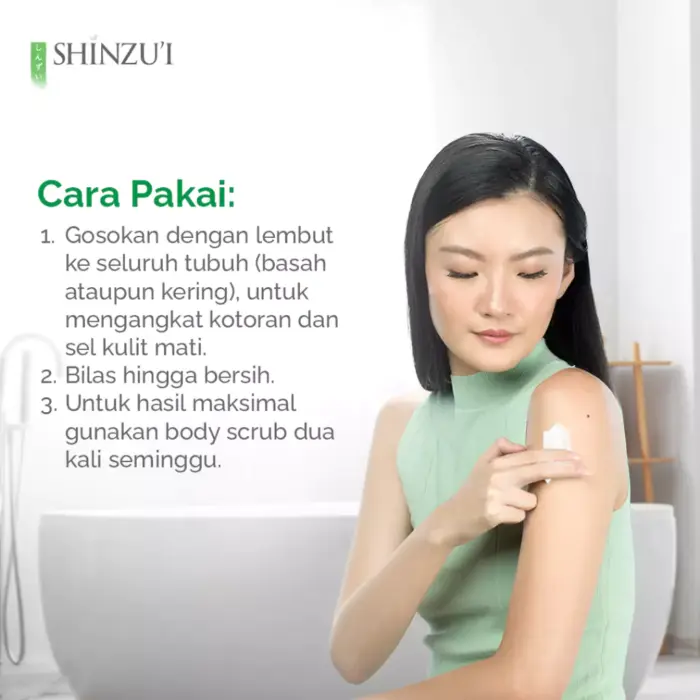 Shinzui Skin Lightening Body Scrub Kirei 200gr - Gambar 4