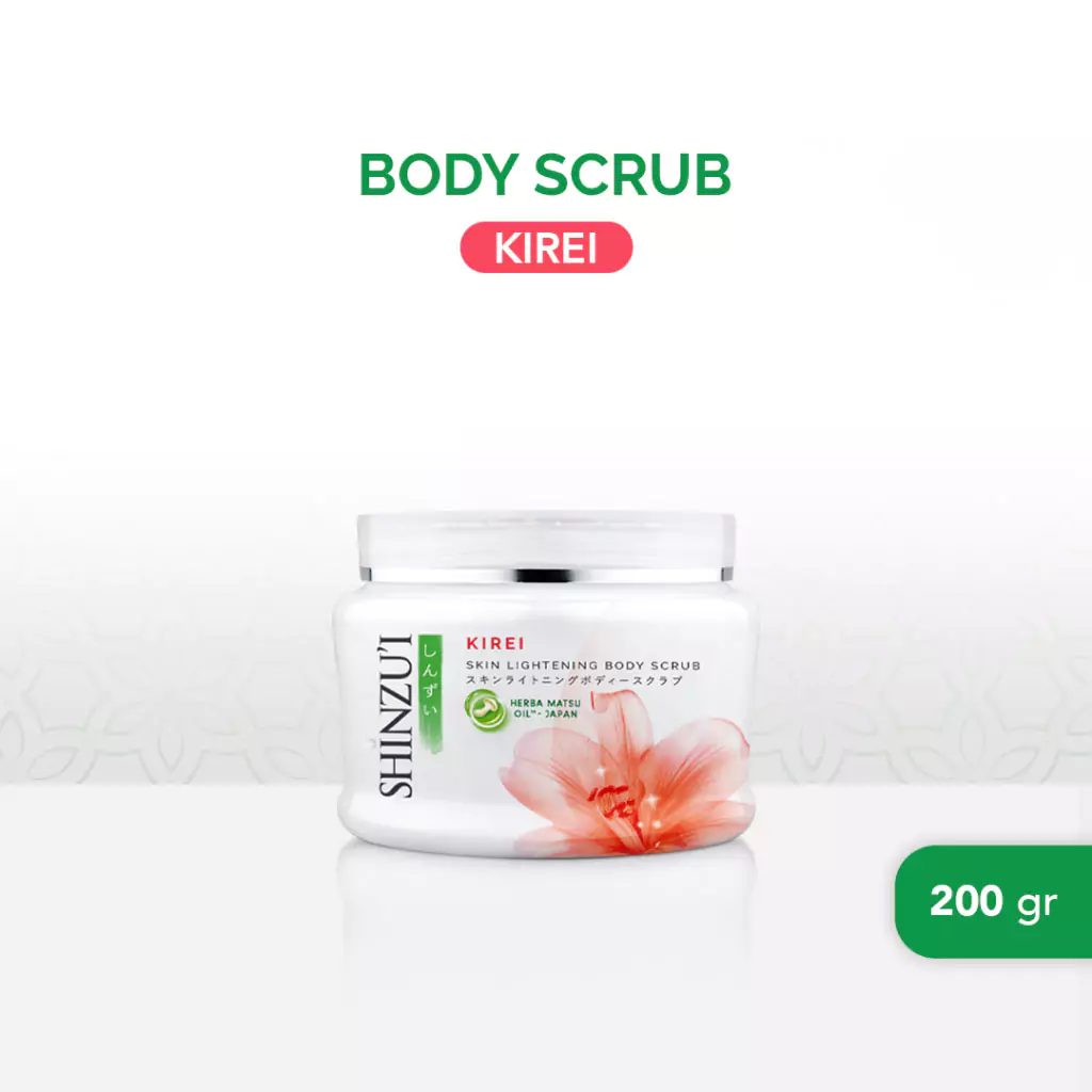 Shinzui Skin Lightening Body Scrub Kirei 2 Shinzui Skin Lightening Body Scrub Kirei 200gr - Gambar 1