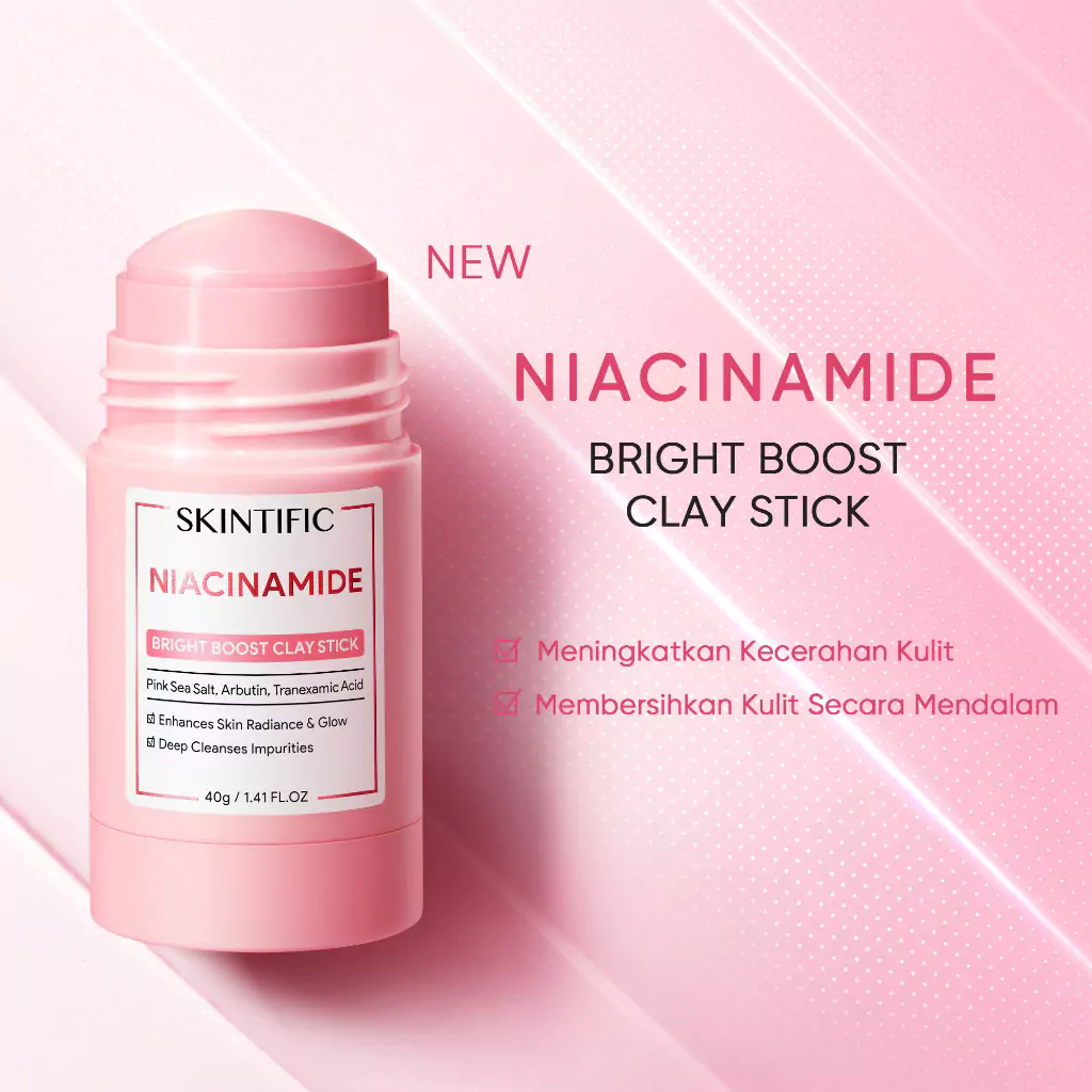 Skintific Niacinamide Bright Boost Clay Stick Skintific Niacinamide Bright Boost Clay Stick - Gambar 1