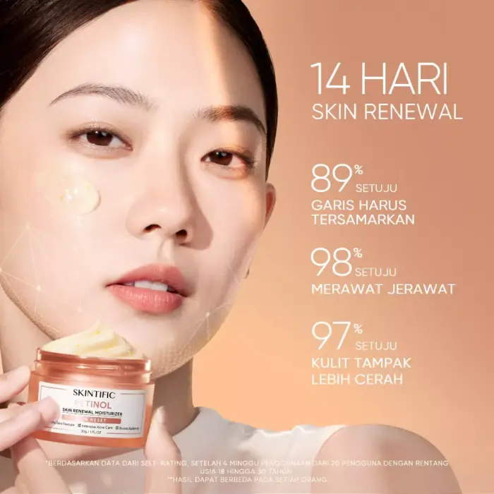 Skintific Retinol Skin Renewal Moisturizer - Gambar 2