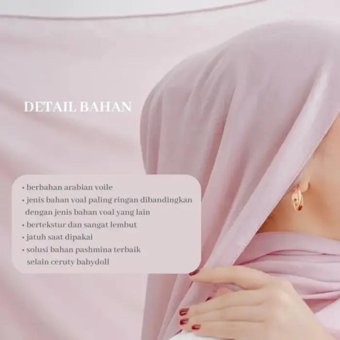Pashmina Voal Madina - Gambar 2