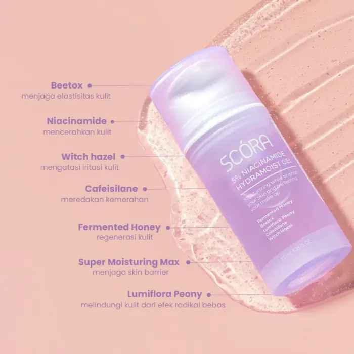 Scora 5% Niacinamide Hydramoist Gel 100 ml - Gambar 3