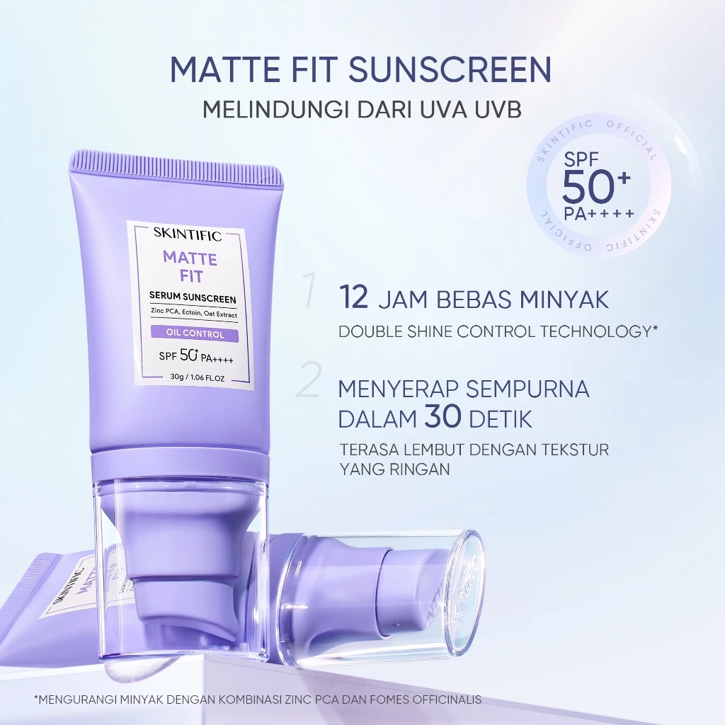 Skintific Matte Fit Serum Sunscreen 4 Skintific Matte Fit Serum Sunscreen 30 gr - Gambar 3