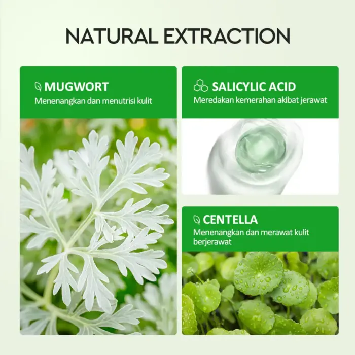 Glad2Glow Mugwort Acne Clay Stick - Gambar 4