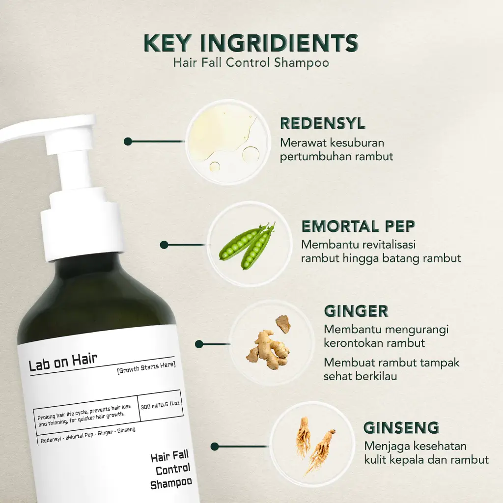 Lab On Hair Bundle Combo Anti Hair Fall Ampoule + Shampoo 4 Lab On Hair Bundle Combo Anti Hair Fall Ampoule + Shampoo - Gambar 2