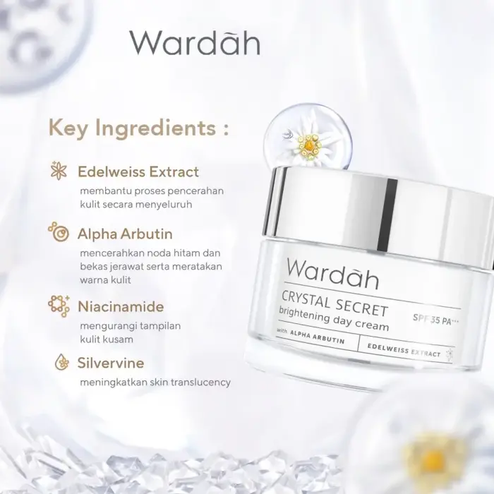 Wardah Crystal Secret Brightening Day Cream - Gambar 5