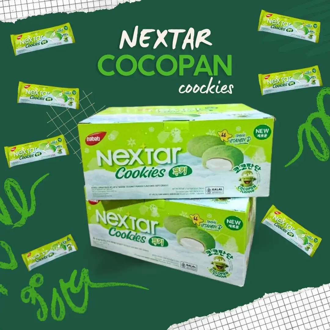 Nextar Cookies Cocopandan Nextar Cookies Cocopandan Isi 10 Bungkus - Gambar 1