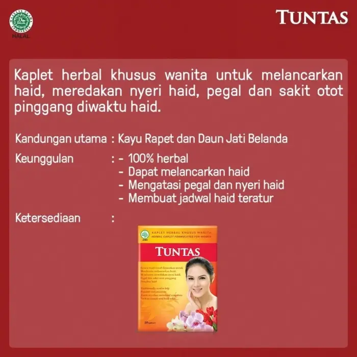 Tuntas Lancar Haid Box Isi 10 Kaplet - Gambar 3