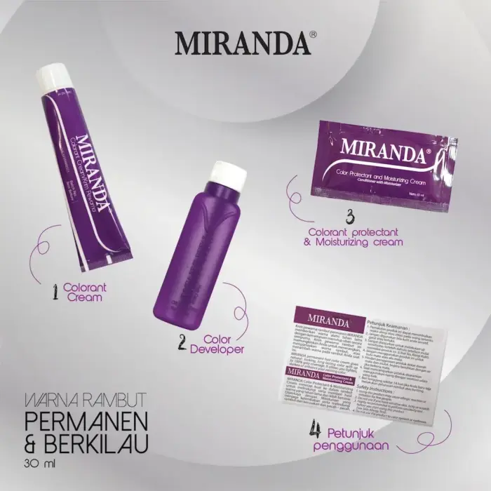 Miranda Hair Color MC10 Red Scarlet 30ml - Gambar 3