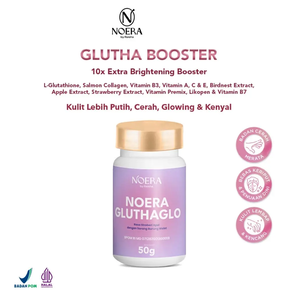 Noera Glutha Booster 10x Extra Whitening Booster 5 Noera Glutha Booster 10x Extra Whitening Booster - Gambar 2