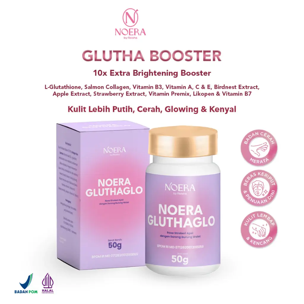 Noera Glutha Booster 10x Extra Whitening Booster 6 Noera Glutha Booster 10x Extra Whitening Booster - Gambar 1