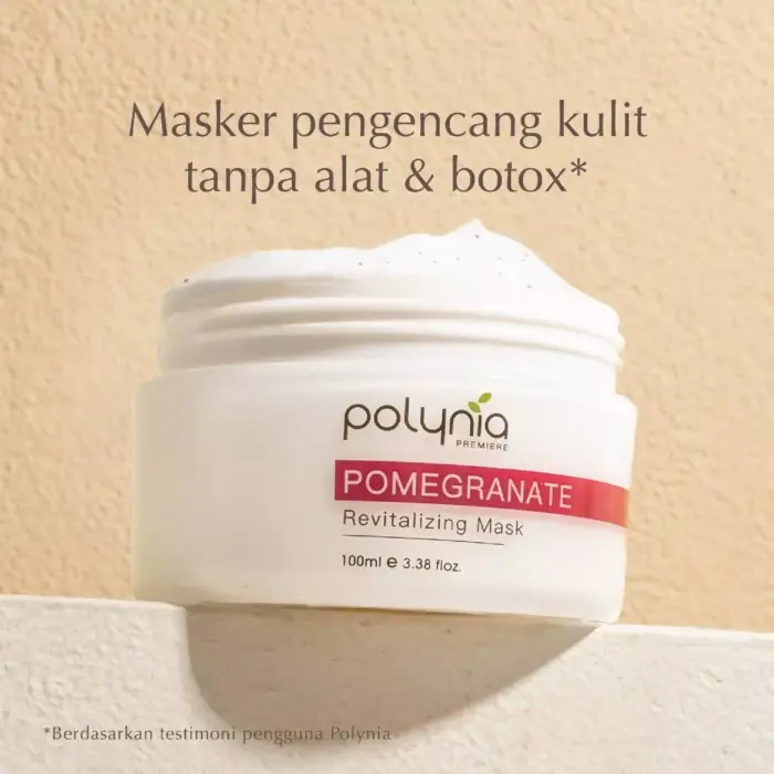 Polynia Pomegranate Revitalizing Face Mask | Masker Anti Aging - Gambar 4