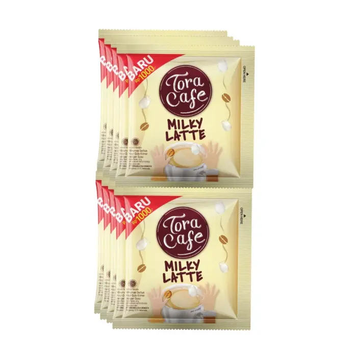 Tora Cafe Milky Latte Renceng Isi 10 Bungkus - Gambar 2