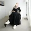 Abaya Turkey Jetblack - Gambar 2