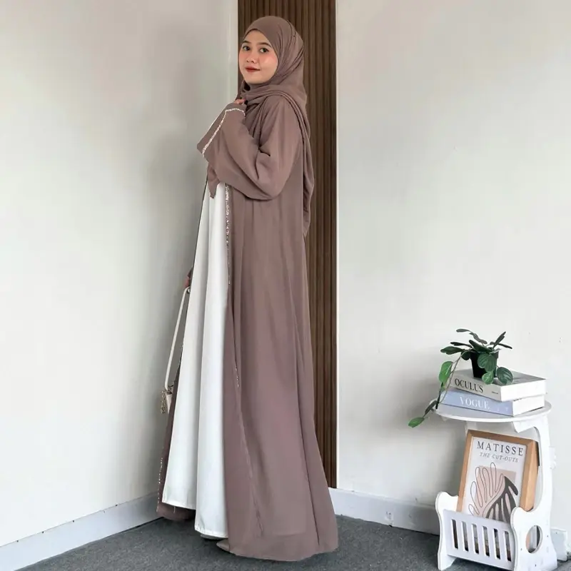 Abaya Zephy Turki Set Pashmina 5 Abaya Zephy Turki Set Pashmina - Gambar 4