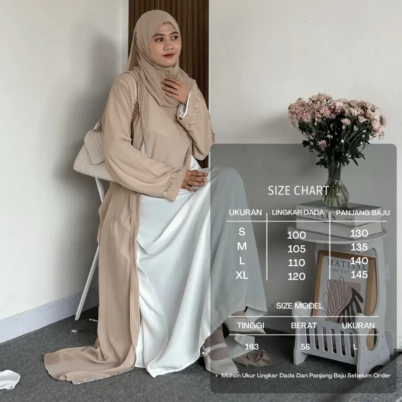 Abaya Zephy Turki Set Pashmina 8 Abaya Zephy Turki Set Pashmina - Gambar 8