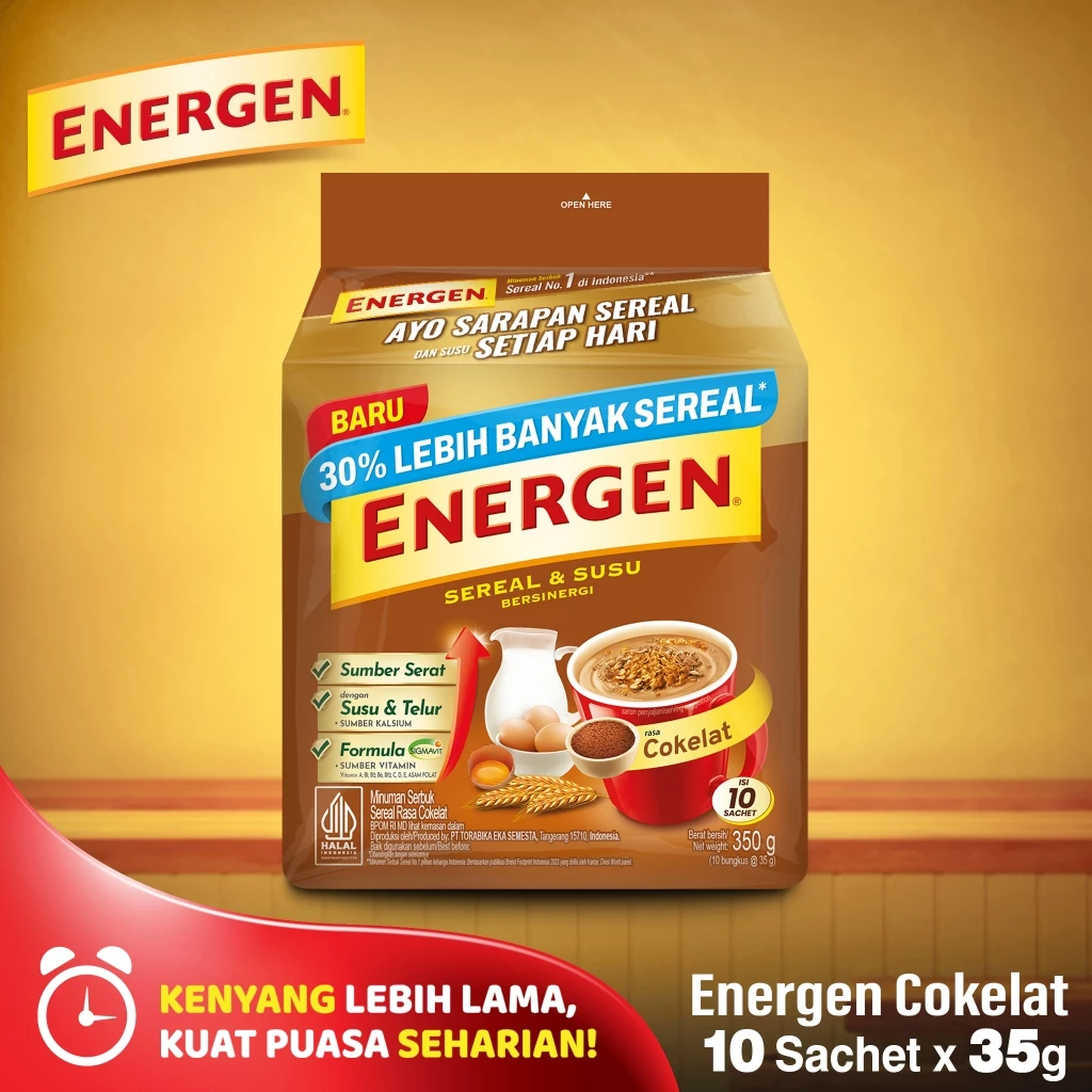 Energen Cokelat Energen Cokelat Isi 10 Sachet - Gambar 1