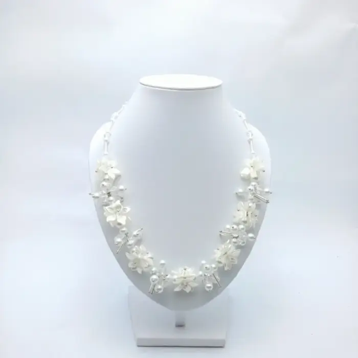 Kalung Hijab Beads Necklace Pearl Mutiara - Gambar 2