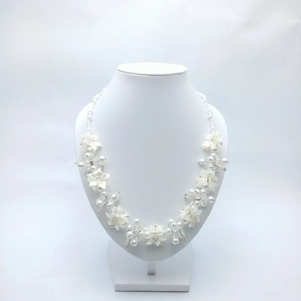 Kalung Hijab Beads Necklace Pearl Mutiara1 Kalung Hijab Beads Necklace Pearl Mutiara - Gambar 2