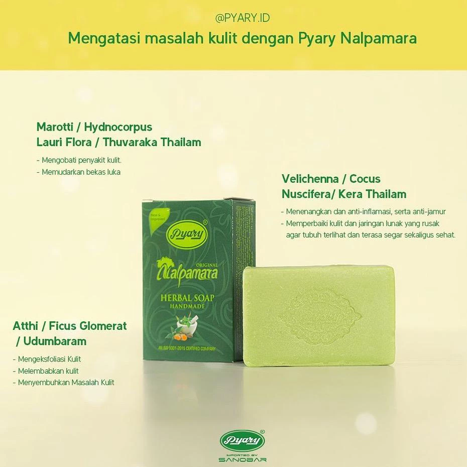 Sabun Pyary Nalpamara Herbal Soap 2 Sabun Pyary Nalpamara Herbal Soap - Gambar 3