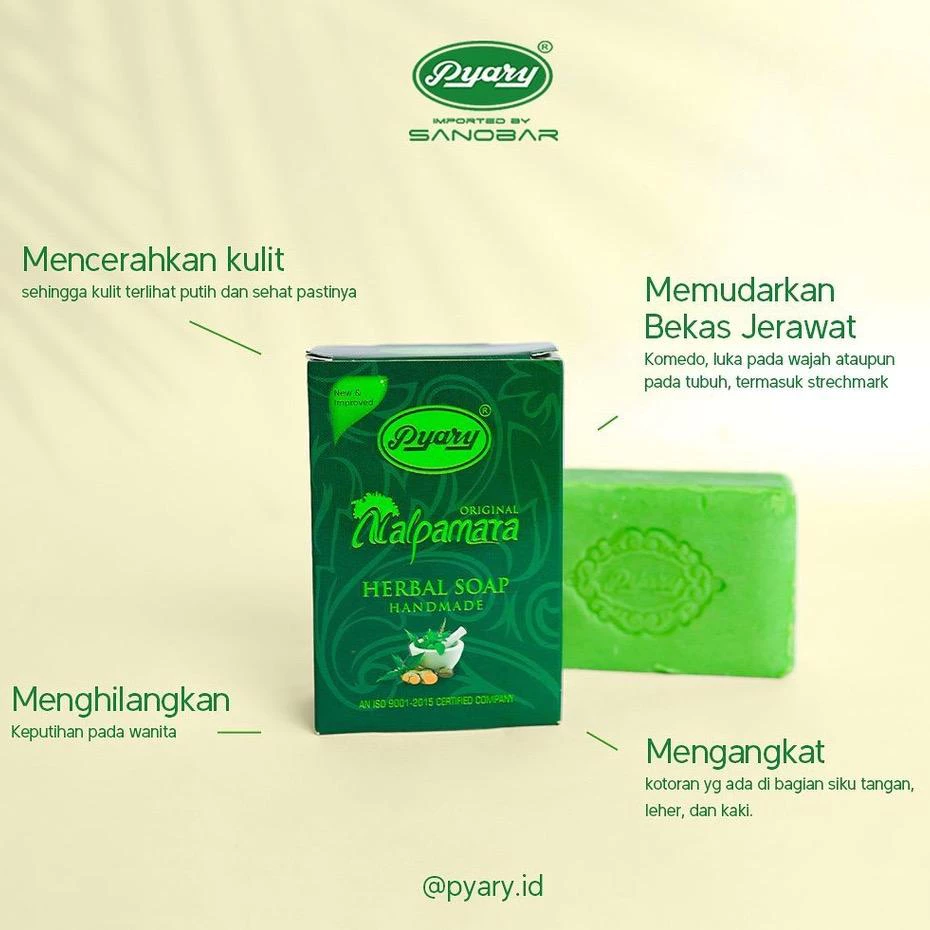 Sabun Pyary Nalpamara Herbal Soap 3 Sabun Pyary Nalpamara Herbal Soap - Gambar 2