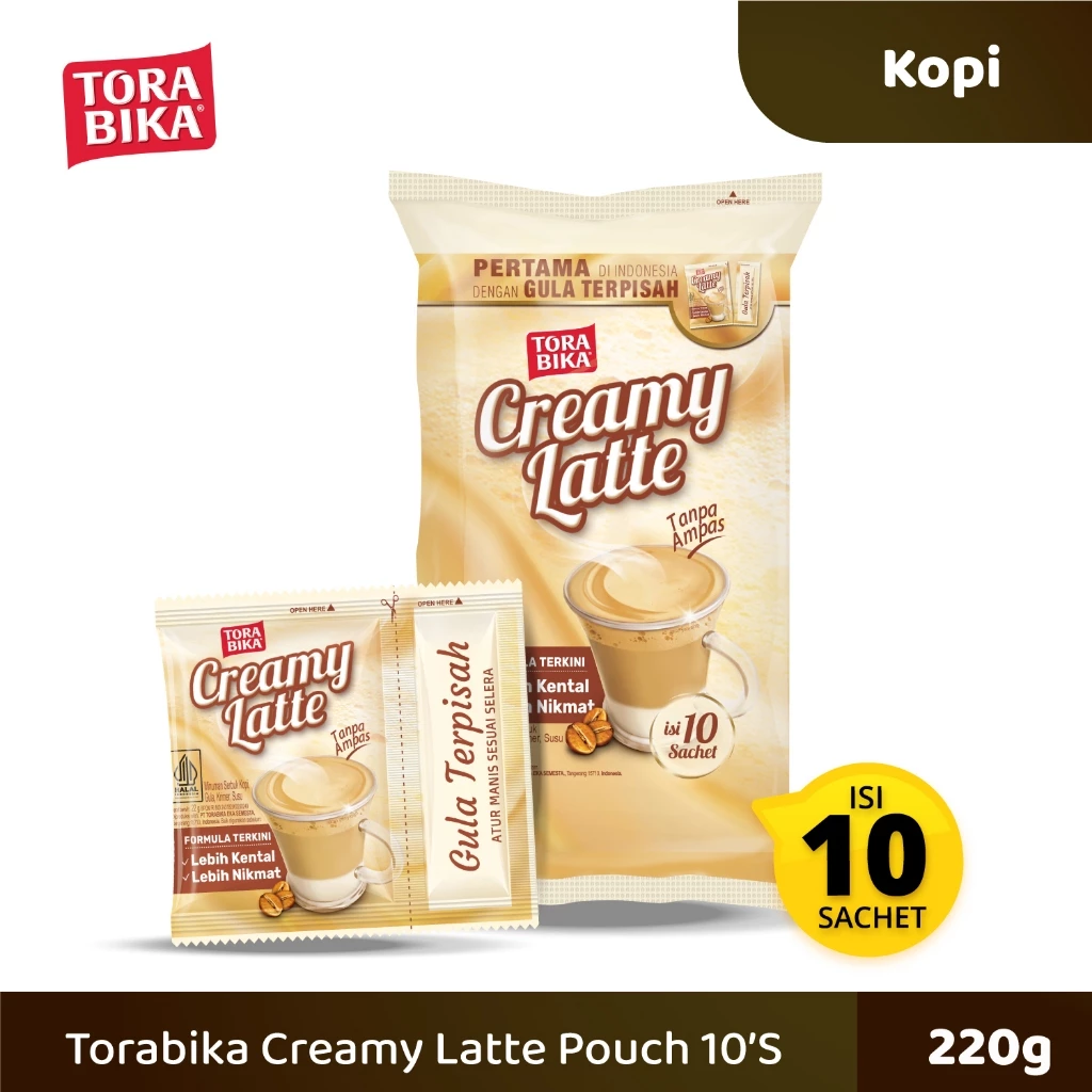 Tora Bika Creamy Latte Tora Bika Creamy Latte Renceng Isi 10 Sachet - Gambar 1