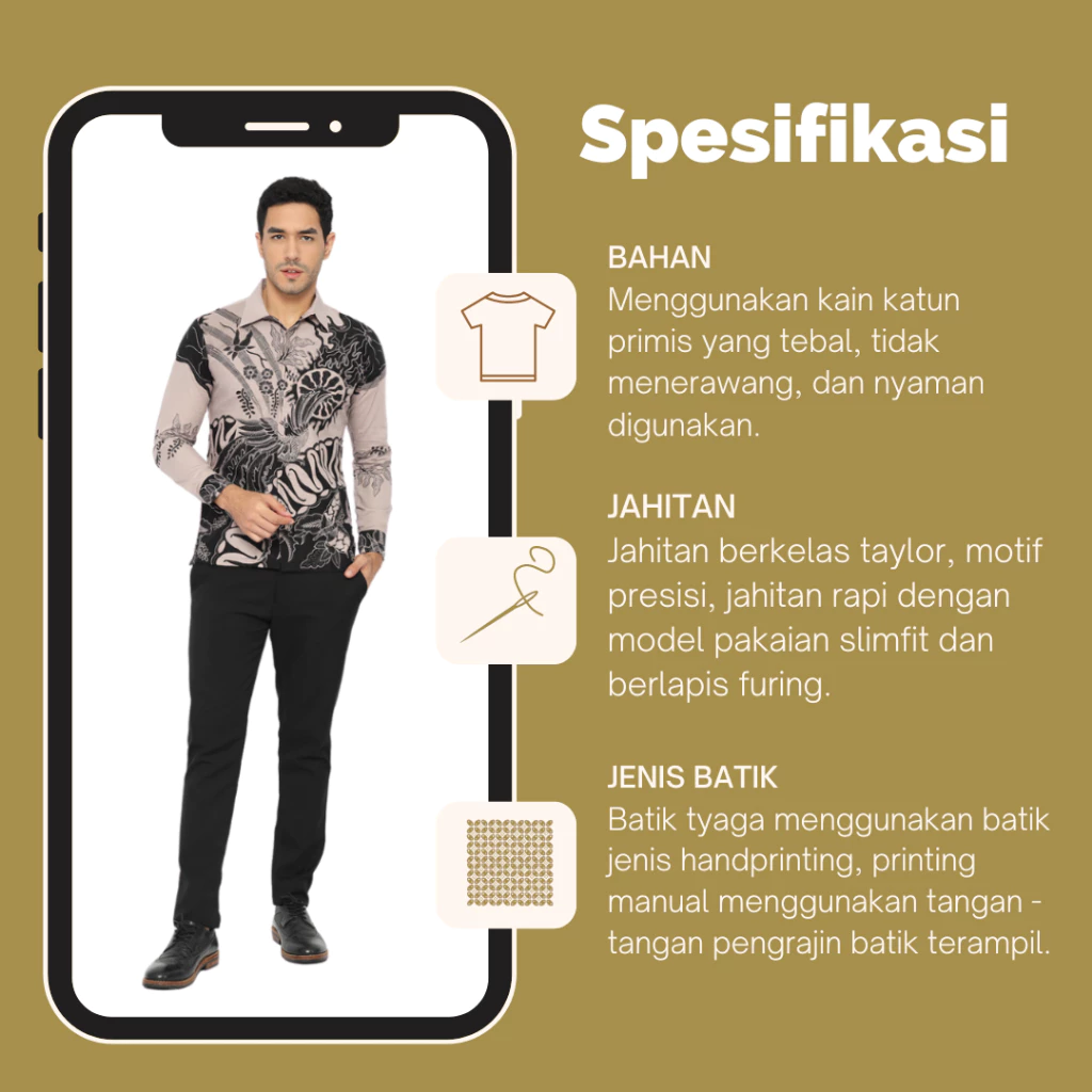Batik Slimfit Lapis Furing Premium 1 Batik Slimfit Lapis Furing Premium - Gambar 5