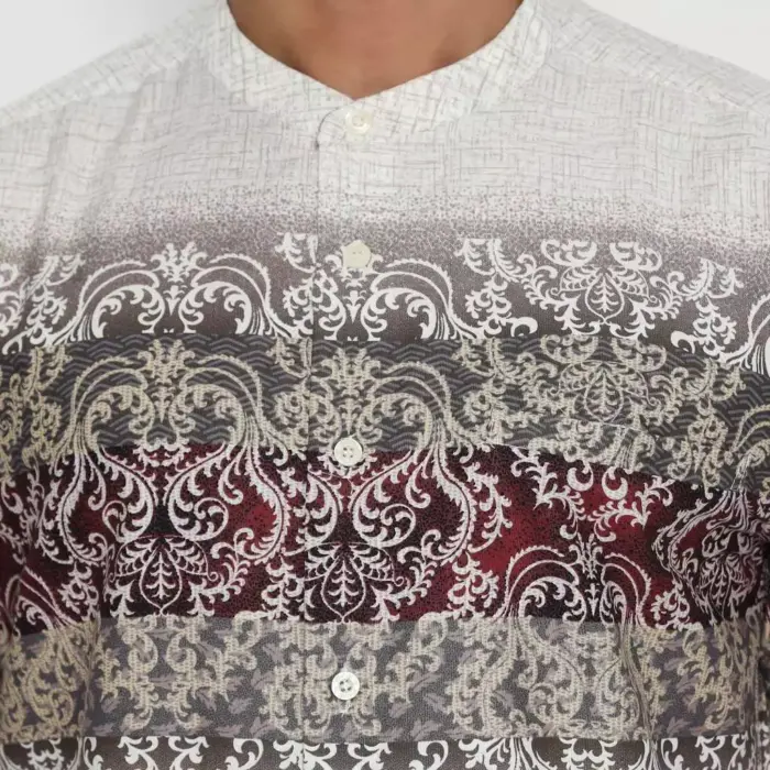 Kemeja Koko Pria Lengan Pendek Katun (Size M) - Gambar 3