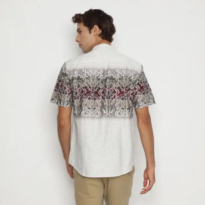 Kemeja Koko Pria Lengan Pendek Katun (Size M) - Gambar 2