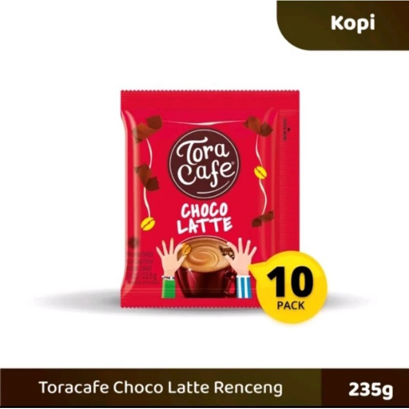 Tora Cafe Choco Latte Tora Cafe Choco Latte Renceng Isi 10 Bungkus - Gambar 1