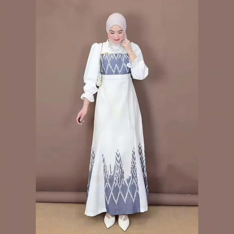 Baju Couple Motif Tenun Kinanti 3 Baju Couple Motif Tenun Kinanti - Gambar 3