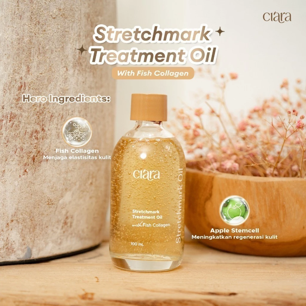 Ciara Stretchmarks Treatment Oil 1 Ciara Stretchmarks Treatment Oil - Penghilang Stretchmarks - Gambar 1