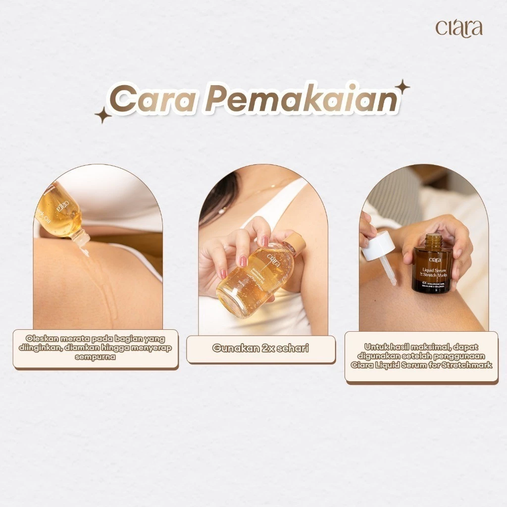 Ciara Stretchmarks Treatment Oil 4 Ciara Stretchmarks Treatment Oil - Penghilang Stretchmarks - Gambar 4