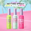 DAZZLE ME Get a Grip! Makeup Setting Spray Matte Fix Smooth Matte Finish
