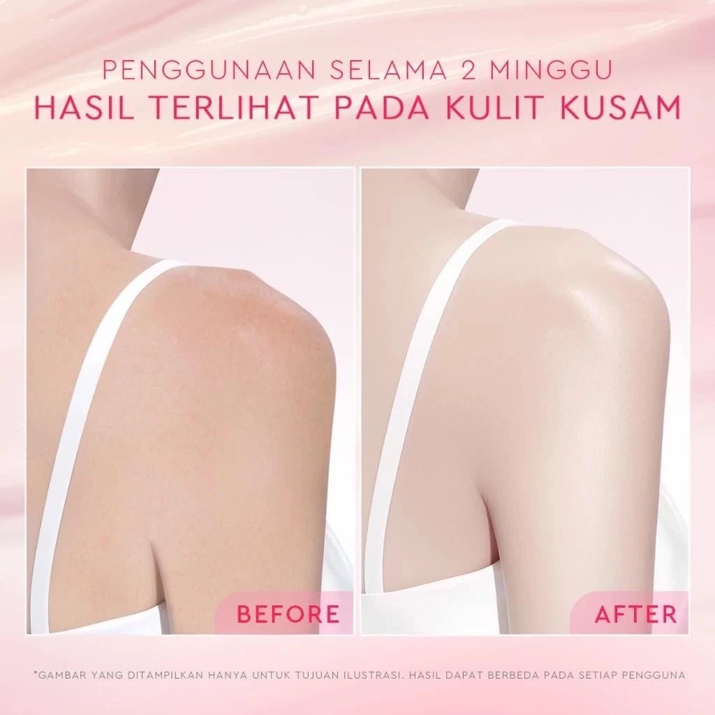 Glad2Glow Body Serum Creamy Berry 4 Glad2Glow Body Serum 300ml - Gambar 5