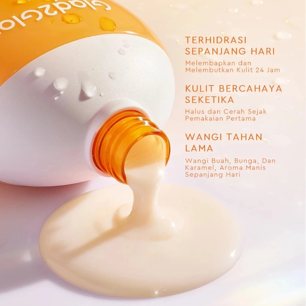 Glad2Glow Body Serum Tropical Velvet 2 Glad2Glow Body Serum 300ml - Gambar 8