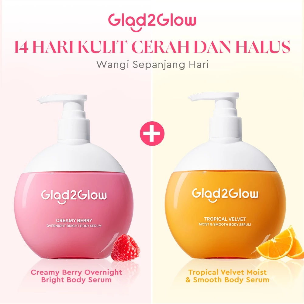Glad2Glow Body Serum Glad2Glow Body Serum 300ml - Gambar 1