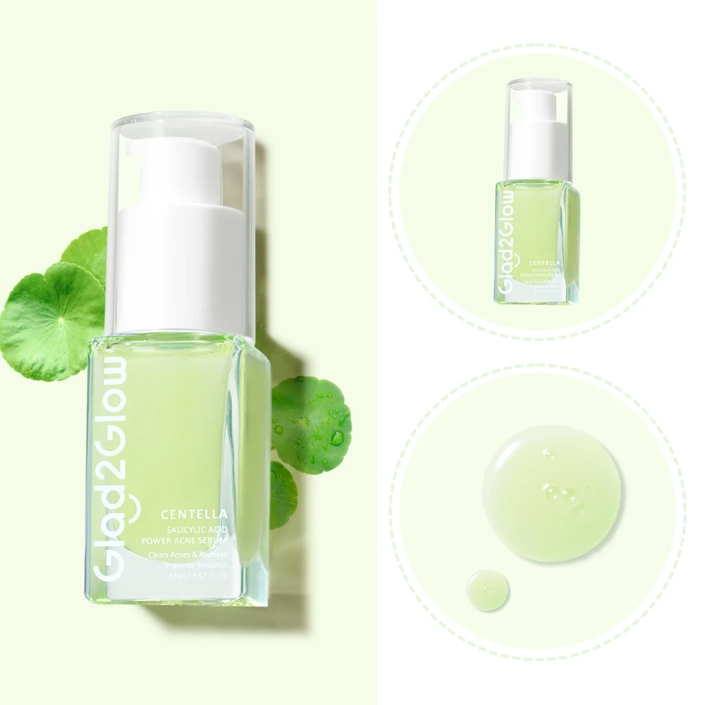 Glad2Glow Centella Salicylic Acid Power Acne Serum 1 Glad2Glow Centella Salicylic Acid Power Acne Serum - Gambar 5