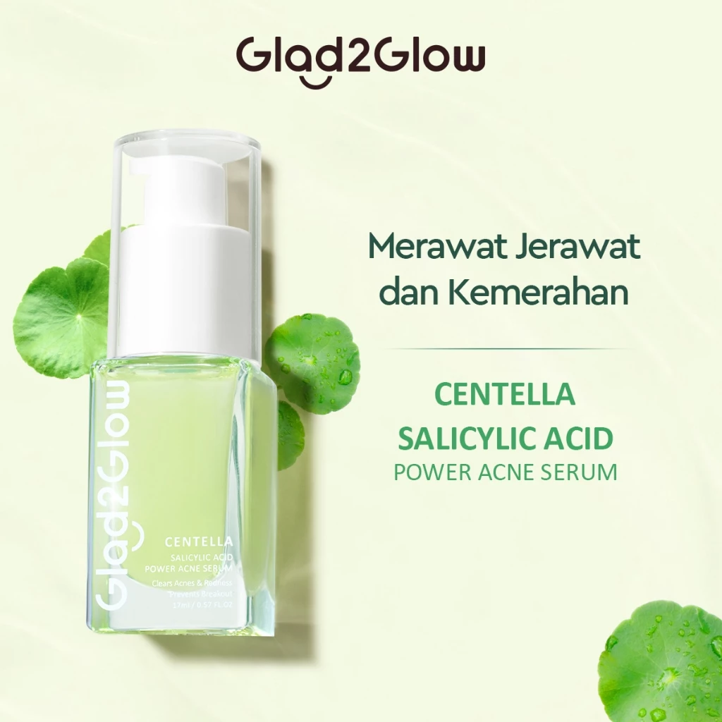 Glad2Glow Centella Salicylic Acid Power Acne Serum 5 Glad2Glow Centella Salicylic Acid Power Acne Serum - Gambar 1
