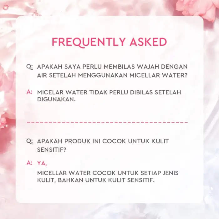 Glad2Glow Cherry Blossom Betaine Micellar Water - Gambar 7