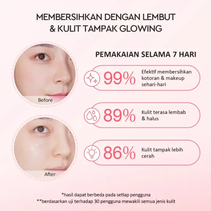 Glad2Glow Milk Amino Acid Gentle Cleanser - Gambar 2